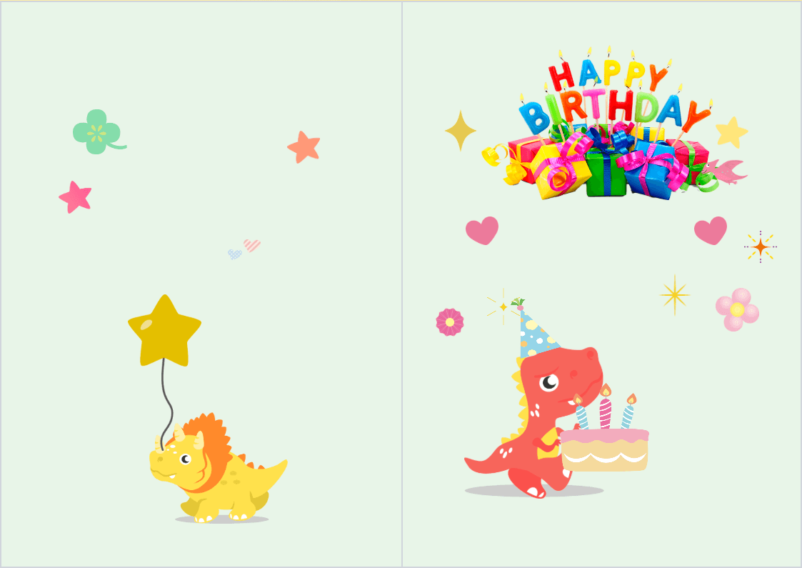 Dino Adventure Card Front
