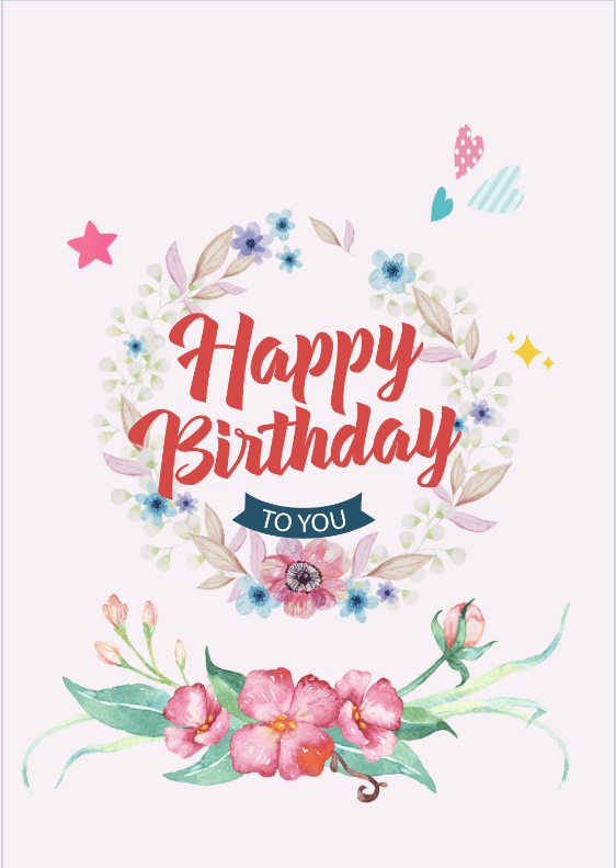 Elegant Adult Birthday Card