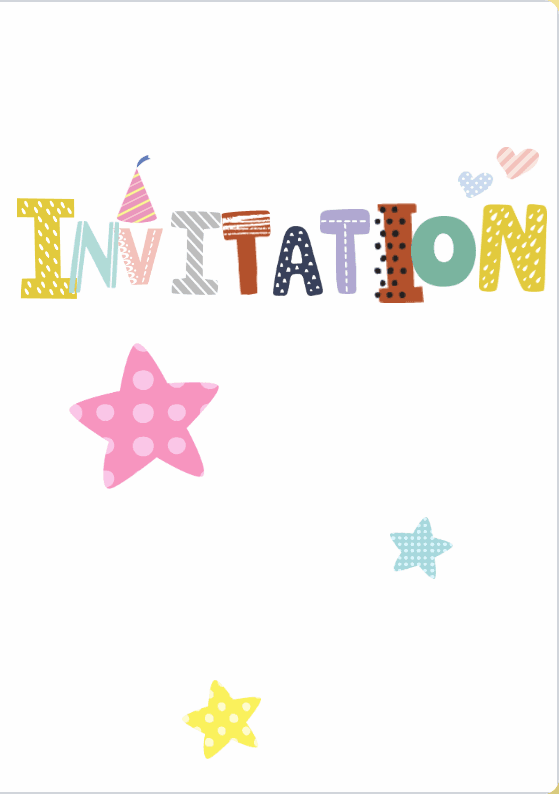 Birthday Invitation Card Printable PDF - Online Birthday Card Creator Tool