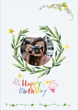 Party birthday card design theme with confetti, streamers, and vibrant colors — great for milestone birthdays and celebrations